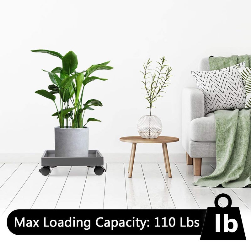 Skelang Square Wheeled Plant Dolly - ABS Planter Trays, Heavy Duty, Load Capacity 110 Lbs - Image 5